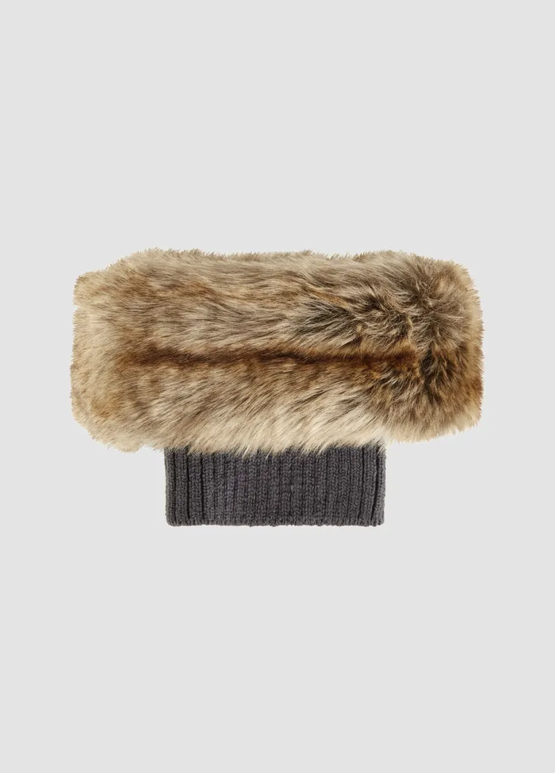 Dubarry Glenfort Faux Fur Boot Cuff - Chincilla